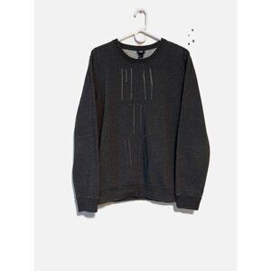 H&M Women Grey Scoop Neck  Tunic Pullover Fleece Lined Sweater Size M.